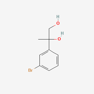 molecular formula C9H11BrO2 B1365112 2-(3-Bromophenyl)propane-1,2-diol 