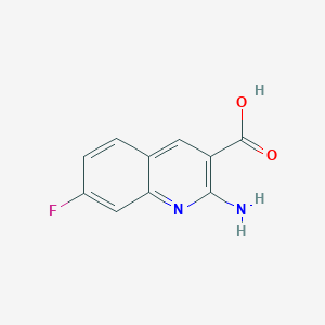 2-Amino-7-fluoroquinoline-3-carboxylic acid