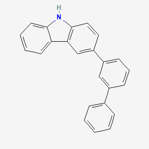 molecular formula C24H17N B13651151 3-([1,1'-Biphenyl]-3-yl)-9H-carbazole 