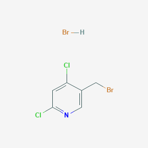 molecular formula C6H5Br2Cl2N B13651172 5-(Bromomethyl)-2,4-dichloropyridine hydrobromide 