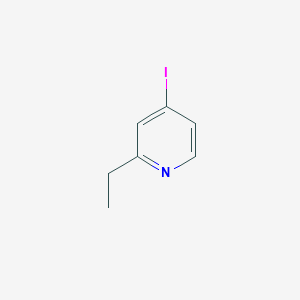 molecular formula C7H8IN B13651192 2-Ethyl-4-iodopyridine 