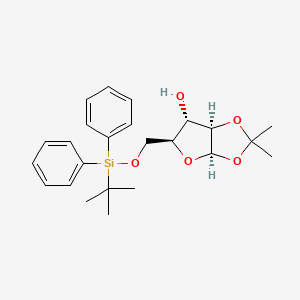 molecular formula C24H32O5Si B1365120 5-O-tert-Butyldiphenylsilyl-1,2-O-isopropylidene-beta-L-arabinofuranose 