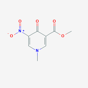 molecular formula C8H8N2O5 B13651229 Methyl 1-methyl-5-nitro-4-oxo-1,4-dihydropyridine-3-carboxylate 