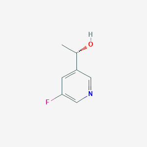 molecular formula C7H8FNO B13651264 (1S)-1-(5-fluoropyridin-3-yl)ethan-1-ol 