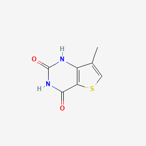 molecular formula C7H6N2O2S B1365128 7-Methylthieno[3,2-d]pyrimidine-2,4(1H,3H)-dione CAS No. 35265-81-7