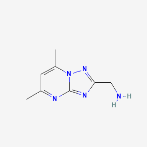 (5,7-Dimethyl-[1,2,4]triazolo[1,5-a]pyrimidin-2-yl)methanamine