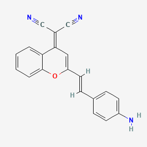 2-(2-(4-Aminostyryl)-4H-chromen-4-ylidene)malononitrile