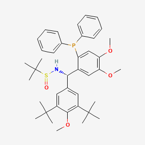 (R)-N-((S)-(3,5-Di-tert-butyl-4-methoxyphenyl)(2-(diphenylphosphanyl)-4,5-dimethoxyphenyl)methyl)-2-methylpropane-2-sulfinamide