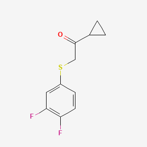 1-Cyclopropyl-2-((3,4-difluorophenyl)thio)ethan-1-one