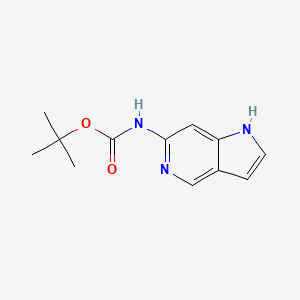 molecular formula C12H15N3O2 B13651378 tert-Butyl 1H-pyrrolo[3,2-c]pyridin-6-ylcarbamate 