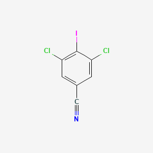 molecular formula C7H2Cl2IN B13651382 3,5-Dichloro-4-iodobenzonitrile 