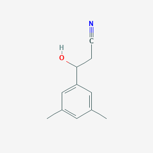 3-(3,5-Dimethylphenyl)-3-hydroxypropanenitrile