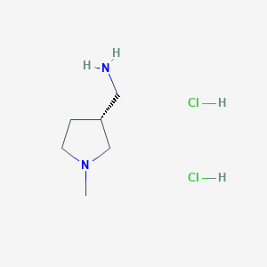 molecular formula C6H16Cl2N2 B13651436 (R)-(1-Methylpyrrolidin-3-yl)methanamine dihydrochloride CAS No. 2719368-00-8