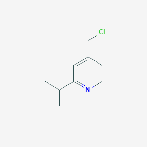 molecular formula C9H12ClN B13651441 4-(Chloromethyl)-2-isopropylpyridine 