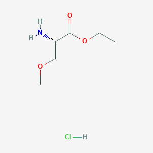 molecular formula C6H14ClNO3 B13651444 ethyl (2S)-2-amino-3-methoxypropanoate hydrochloride CAS No. 2126143-96-0