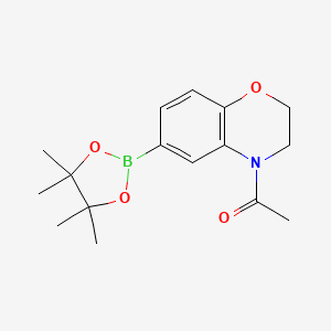 1-(6-(4,4,5,5-Tetramethyl-1,3,2-dioxaborolan-2-yl)-2,3-dihydro-4H-benzo[b][1,4]oxazin-4-yl)ethan-1-one