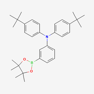 N,N-Bis(4-(tert-butyl)phenyl)-3-(4,4,5,5-tetramethyl-1,3,2-dioxaborolan-2-yl)aniline