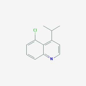 molecular formula C12H12ClN B13651483 5-Chloro-4-isopropylquinoline 