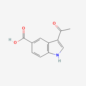 molecular formula C11H9NO3 B1365149 3-乙酰基-1H-吲哚-5-羧酸 CAS No. 444991-59-7