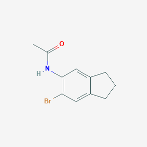 molecular formula C11H12BrNO B136515 N-(6-溴-2,3-二氢-1H-茚-5-基)乙酰胺 CAS No. 157701-33-2
