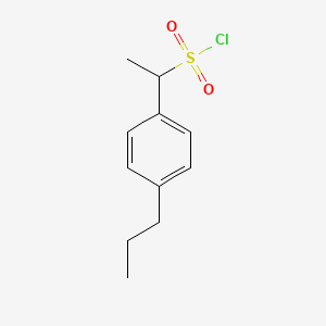 1-(4-Propylphenyl)ethane-1-sulfonyl chloride