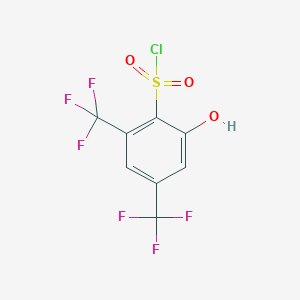 2-Hydroxy-4,6-bis(trifluoromethyl)benzene-1-sulfonyl chloride