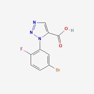 1-(5-Bromo-2-fluorophenyl)-1h-1,2,3-triazole-5-carboxylic acid