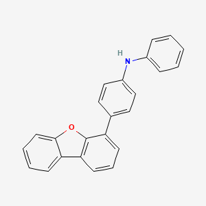 molecular formula C24H17NO B13651558 4-(Dibenzo[b,d]furan-4-yl)-N-phenylaniline 