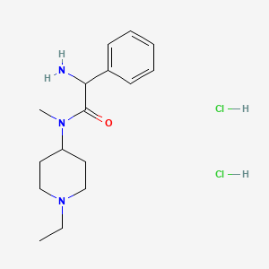 2-amino-N-(1-ethylpiperidin-4-yl)-N-methyl-2-phenylacetamide dihydrochloride