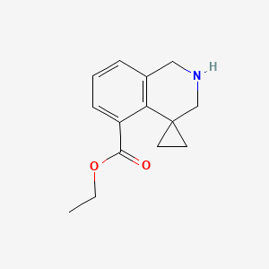 Ethyl 2',3'-dihydro-1'H-spiro[cyclopropane-1,4'-isoquinoline]-5'-carboxylate