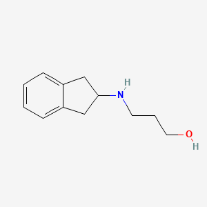 3-((2,3-Dihydro-1h-inden-2-yl)amino)propan-1-ol