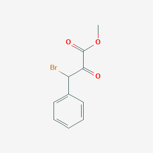 molecular formula C10H9BrO3 B13651738 Methyl 3-bromo-2-oxo-3-phenylpropanoate 