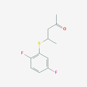 4-((2,5-Difluorophenyl)thio)pentan-2-one