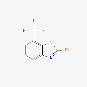 molecular formula C8H3BrF3NS B13651776 2-Bromo-7-(trifluoromethyl)benzo[d]thiazole 