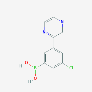 3-(Pyrazin-2-yl)-5-chlorophenylboronic acid