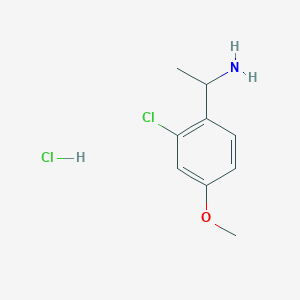 1-(2-Chloro-4-methoxyphenyl)ethan-1-amine hydrochloride