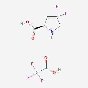 (2R)-4,4-difluoropyrrolidine-2-carboxylic acid;2,2,2-trifluoroacetic acid