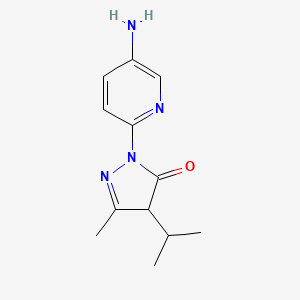 2-(5-Aminopyridin-2-yl)-4-isopropyl-5-methyl-2,4-dihydro-3h-pyrazol-3-one