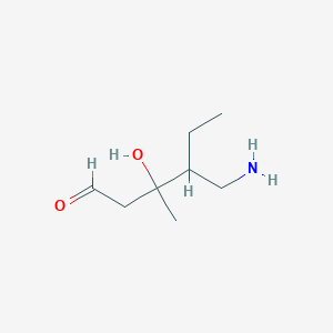 4-(Aminomethyl)-3-hydroxy-3-methylhexanal