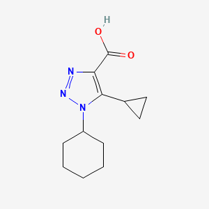 1-Cyclohexyl-5-cyclopropyl-1h-1,2,3-triazole-4-carboxylic acid