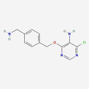 4-((4-(Aminomethyl)benzyl)oxy)-6-chloropyrimidin-5-amine