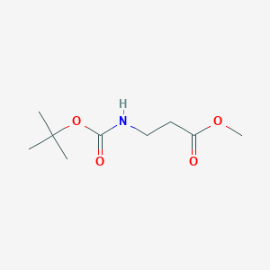 molecular formula C9H17NO4 B1365186 Methyl 3-((tert-butoxycarbonyl)amino)propanoate CAS No. 42116-55-2