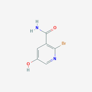 molecular formula C6H5BrN2O2 B13651871 2-Bromo-5-hydroxynicotinamide 