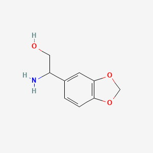 molecular formula C9H11NO3 B1365191 2-Amino-2-(1,3-benzodioxol-5-yl)ethanol 