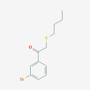 1-(3-Bromophenyl)-2-(butylthio)ethan-1-one