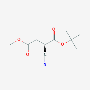 (R)-methyl 3-(tert-butoxycarbonyl)-3-cyanopropanoate