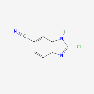 molecular formula C8H4ClN3 B1365194 2-Chloro-1H-benzo[d]imidazole-5-carbonitrile CAS No. 401567-00-8