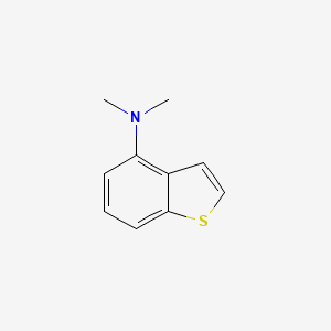 molecular formula C10H11NS B13651947 N,N-Dimethylbenzo[b]thiophen-4-amine 