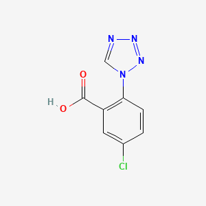 molecular formula C8H5ClN4O2 B1365195 5-chloro-2-(1H-tetrazol-1-yl)benzoic acid CAS No. 449758-26-3