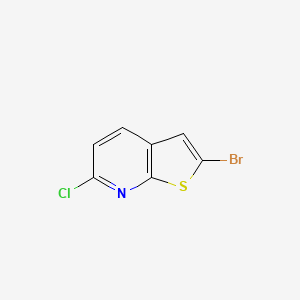 molecular formula C7H3BrClNS B1365196 2-Bromo-6-chlorothieno[2,3-B]pyridine CAS No. 68236-35-1